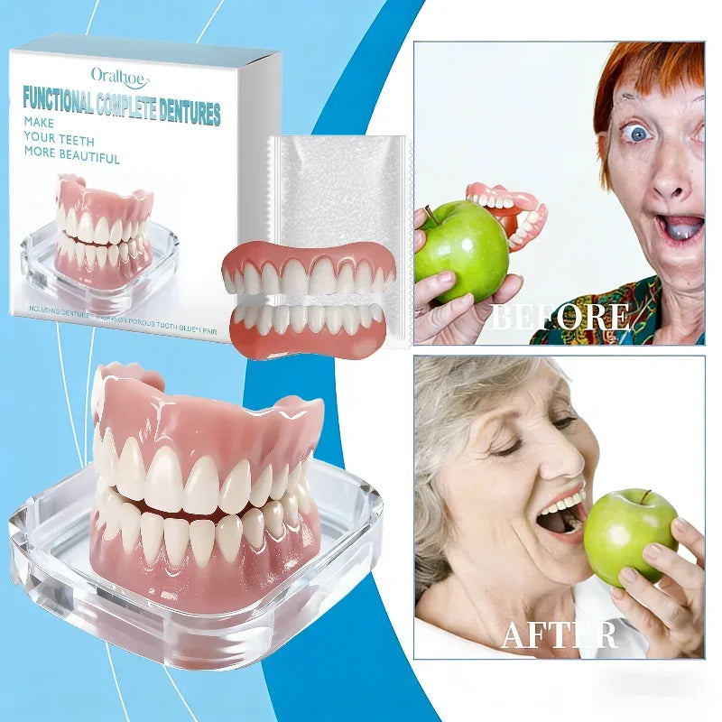 Instant Silicone Veneer Dentures for a Confident Natural Smile