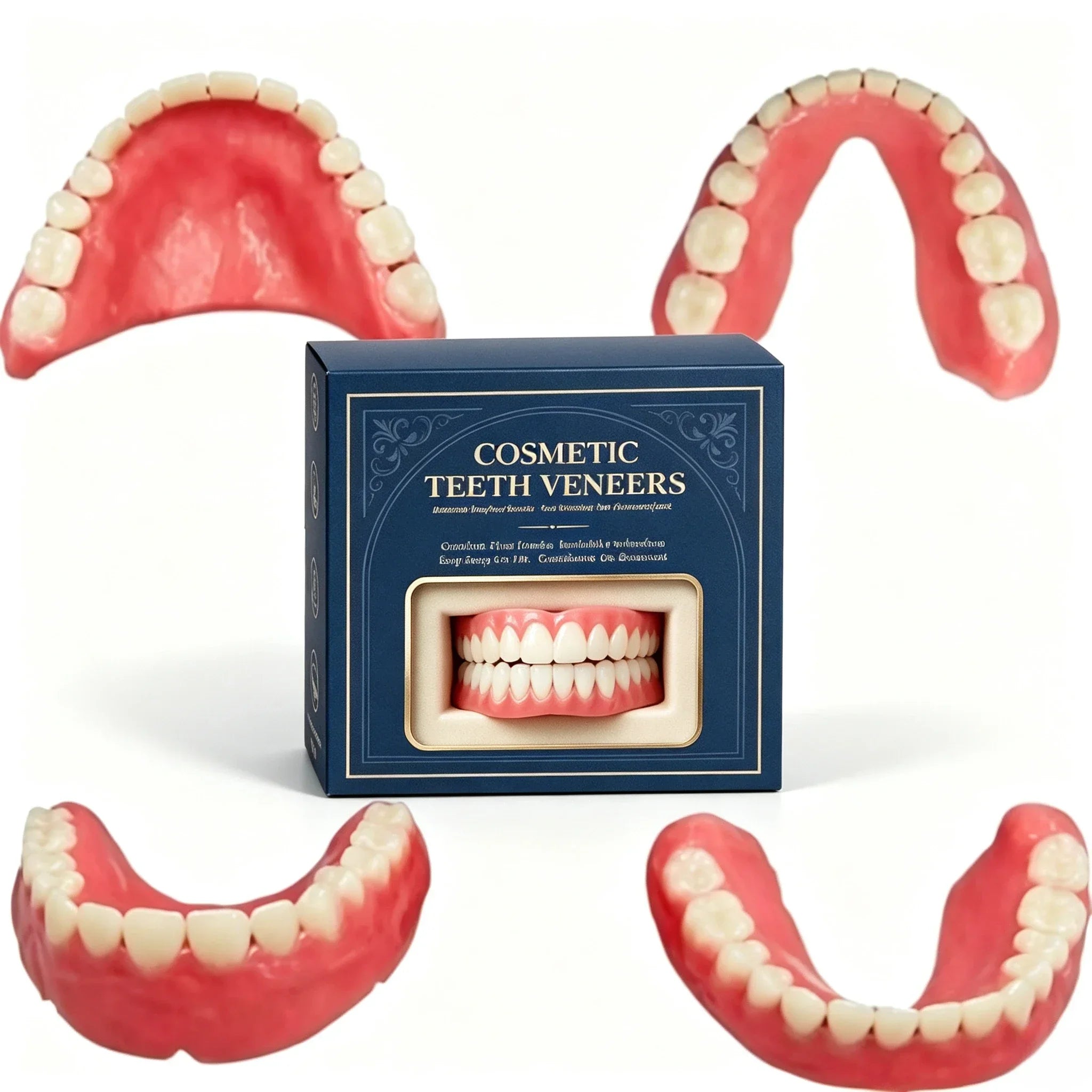 Comfortable Soft Silicone Cosmetic Teeth Veneers with Storage Case - 8