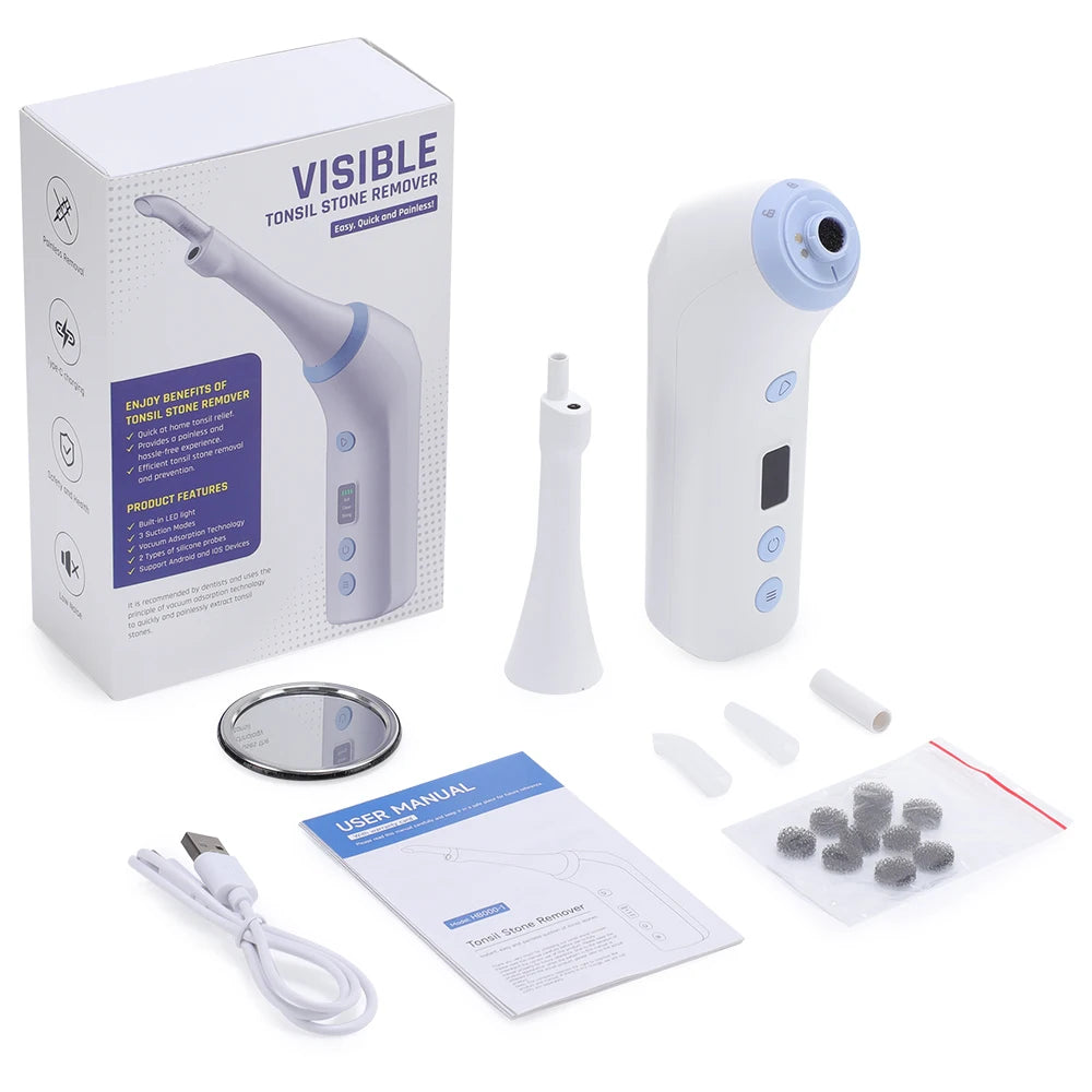 HD Visible Tonsil Stone Remover Vacuum for Painless Oral Care