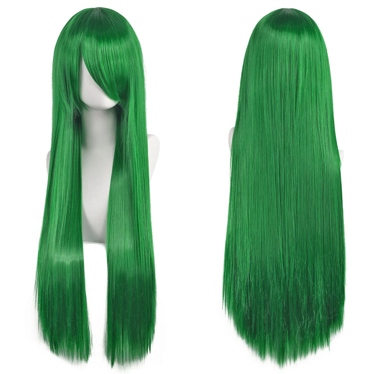 Long Straight Synthetic Cosplay Wig with Bangs - 10