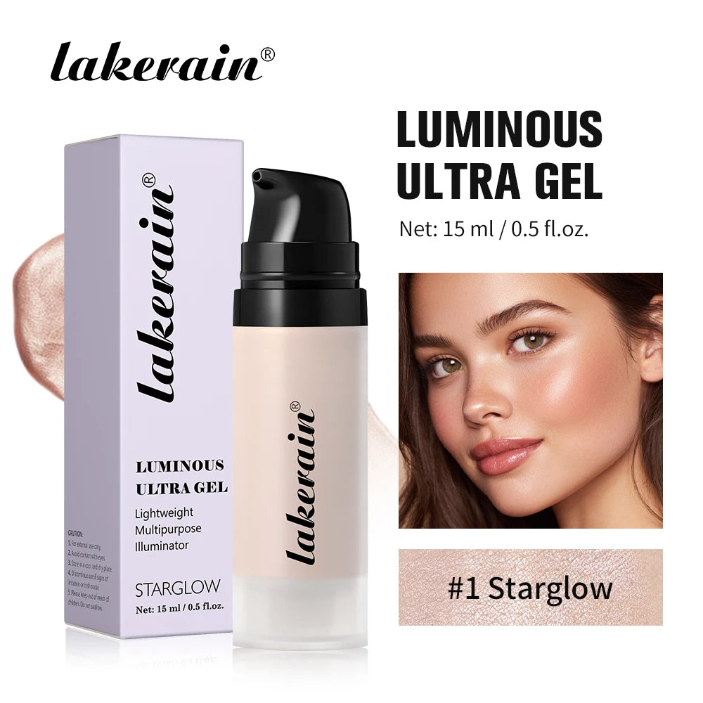 Luminous Water-Based Gel Highlighter for Radiant Dewy Skin - 19