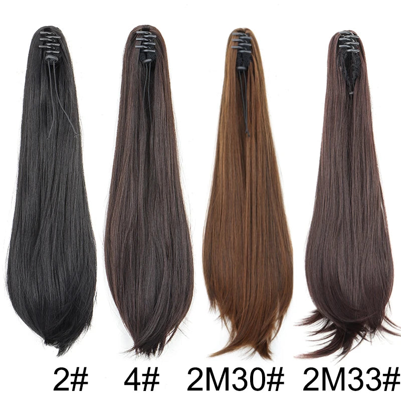 Synthetic Claw Clip Ponytail Hair Extension