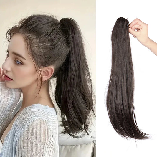 Long Straight Claw Clip Ponytail Hair Extension