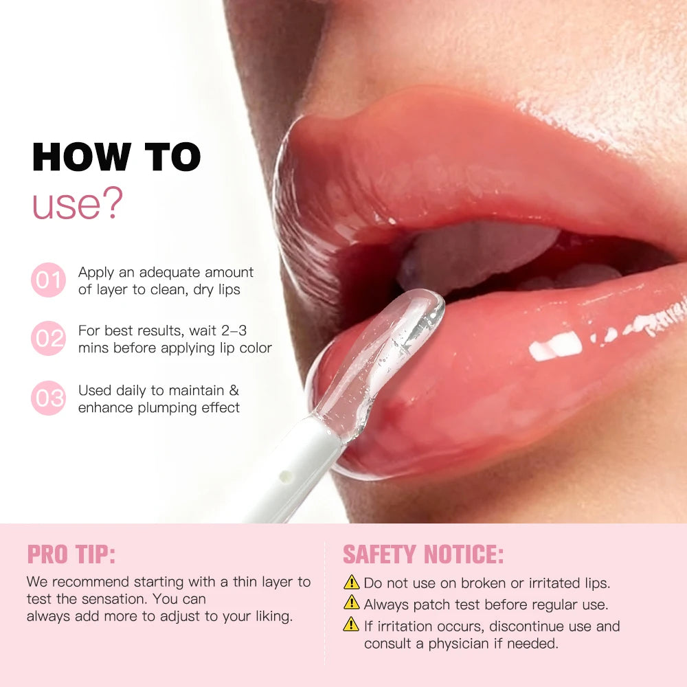 Instant Lip Plumping Gloss for Fuller Hydrated Lips and High Shine Finish - 6
