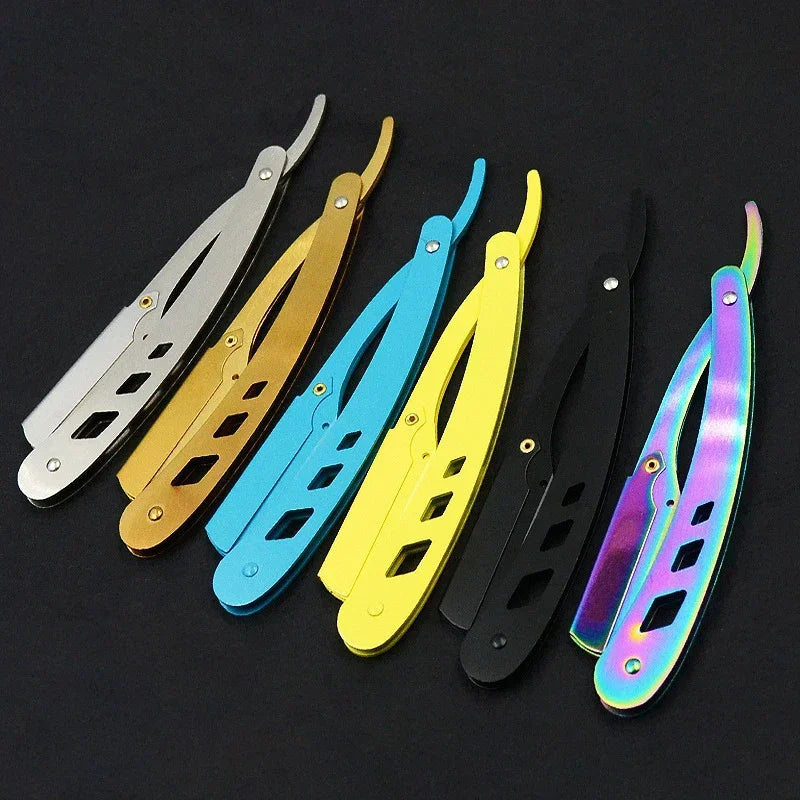 Professional Stainless Steel Folding Straight Razor for Smooth Shaving