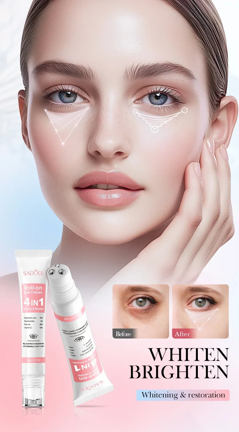 Anti-Wrinkle Retinol Eye Cream for Dark Circles and Puffiness - 10