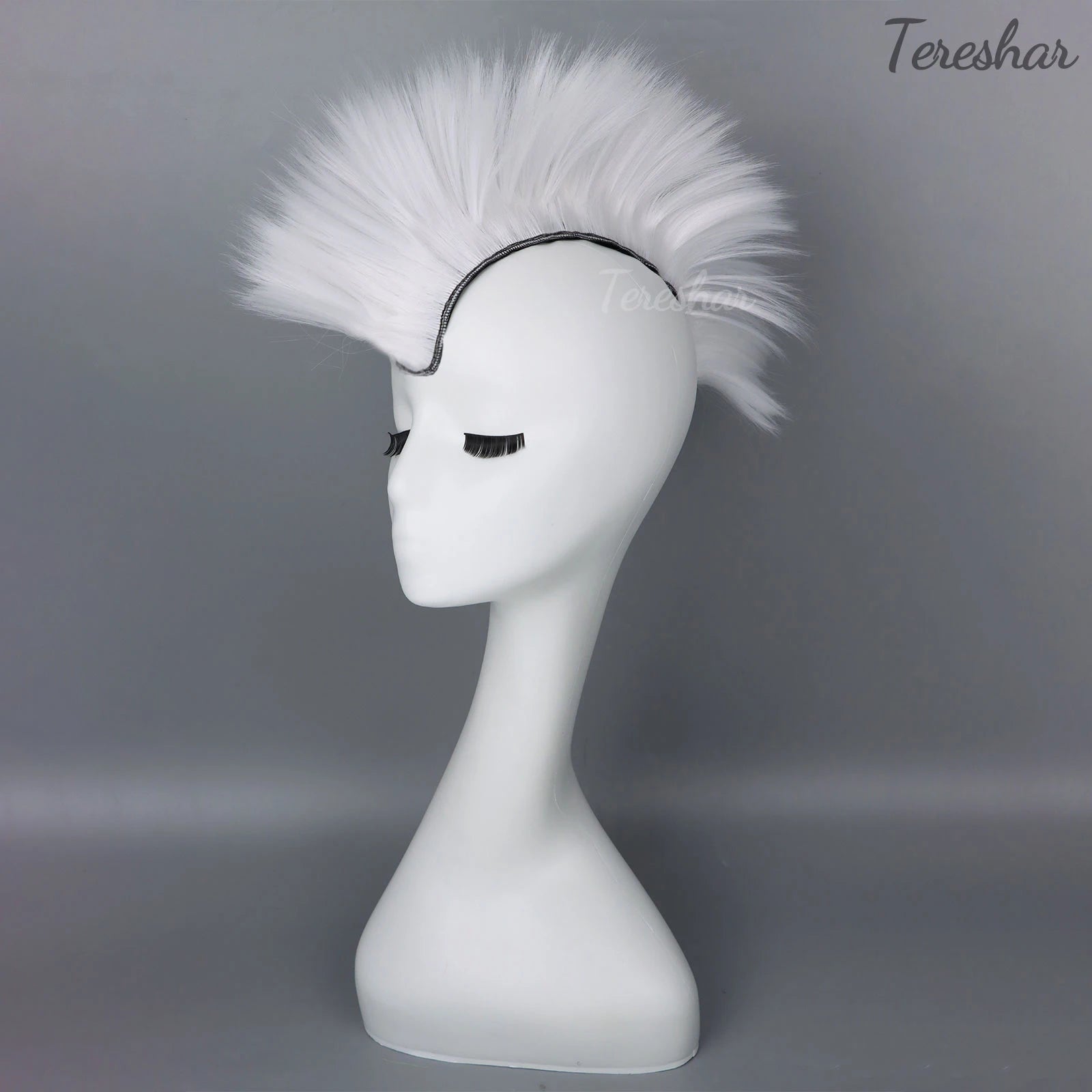 Synthetic Mohawk Helmet Wig for Motorcycle and Sports Helmets - 12