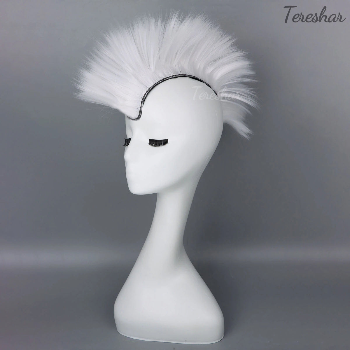 Synthetic Mohawk Helmet Wig for Motorcycle and Sports Helmets
