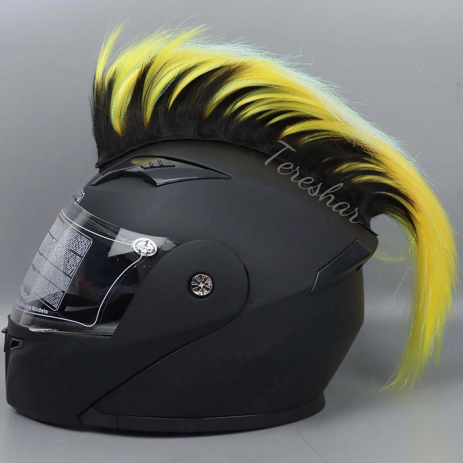 Mohawk Helmet Wig Decoration for Motorcycle and Sports Helmets - 9