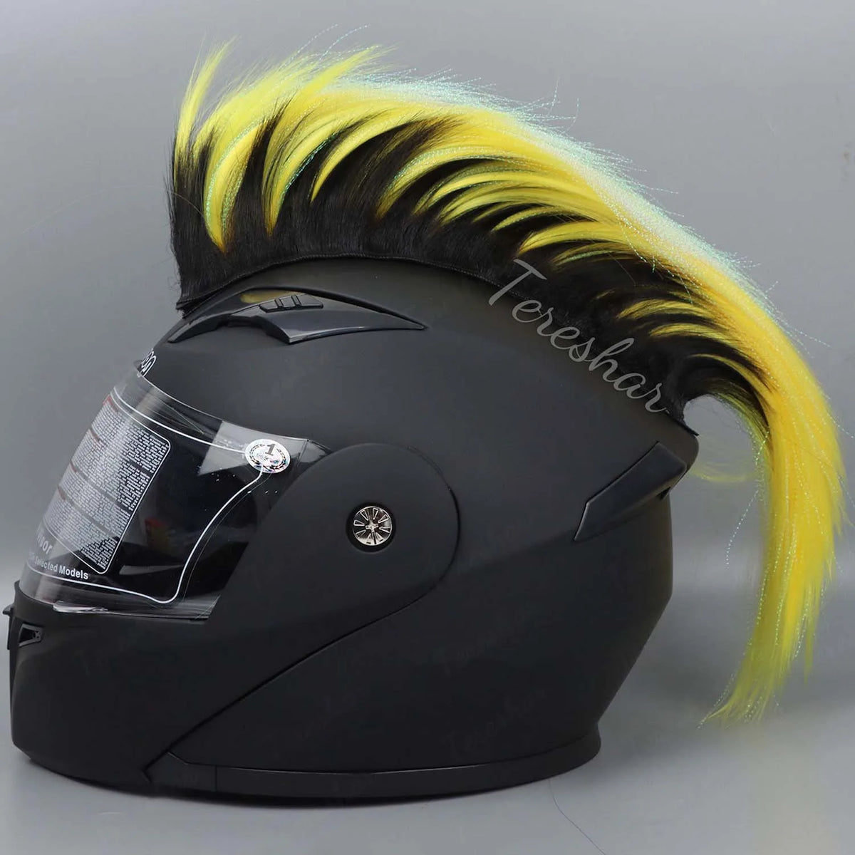 Mohawk Helmet Wig Decoration for Motorcycle and Sports Helmets
