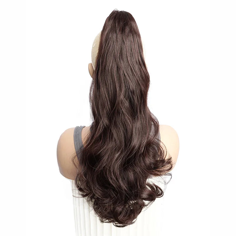 20-Inch Long Curly Claw Clip Ponytail Hair Extension - 10