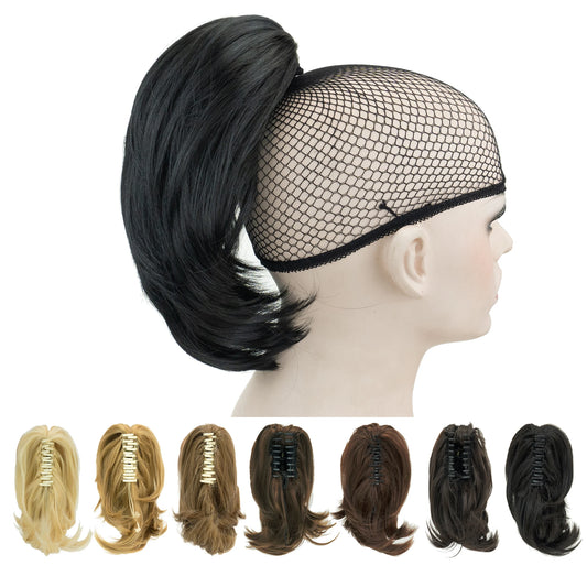 Short Straight Synthetic Claw Ponytail Hair Extension