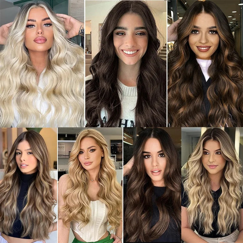 18-Inch Wavy Halo Hair Extension with Invisible Wire