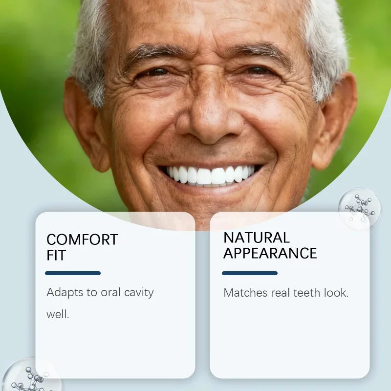 Instant Smile Cosmetic Dentures for Natural Looking Teeth and Confidence