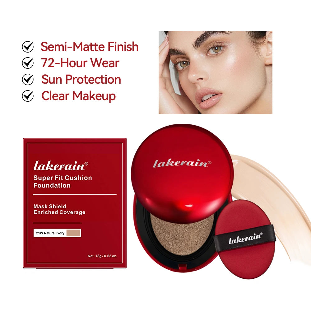 Long-Lasting Air Cushion Foundation for Flawless Coverage and Sun Protection