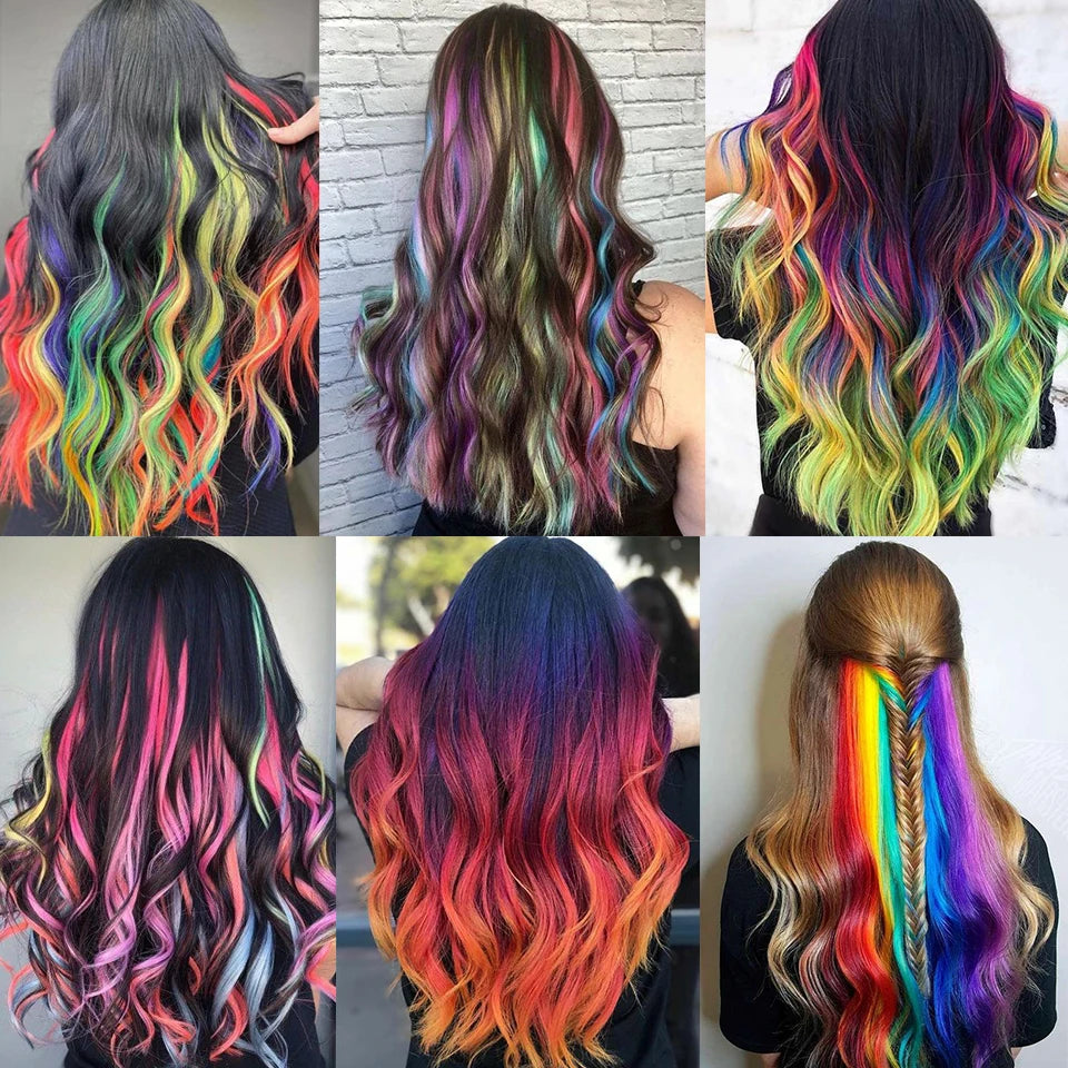 22 Inch Wavy Clip-In Hair Extensions for Daily Style and Parties - 11