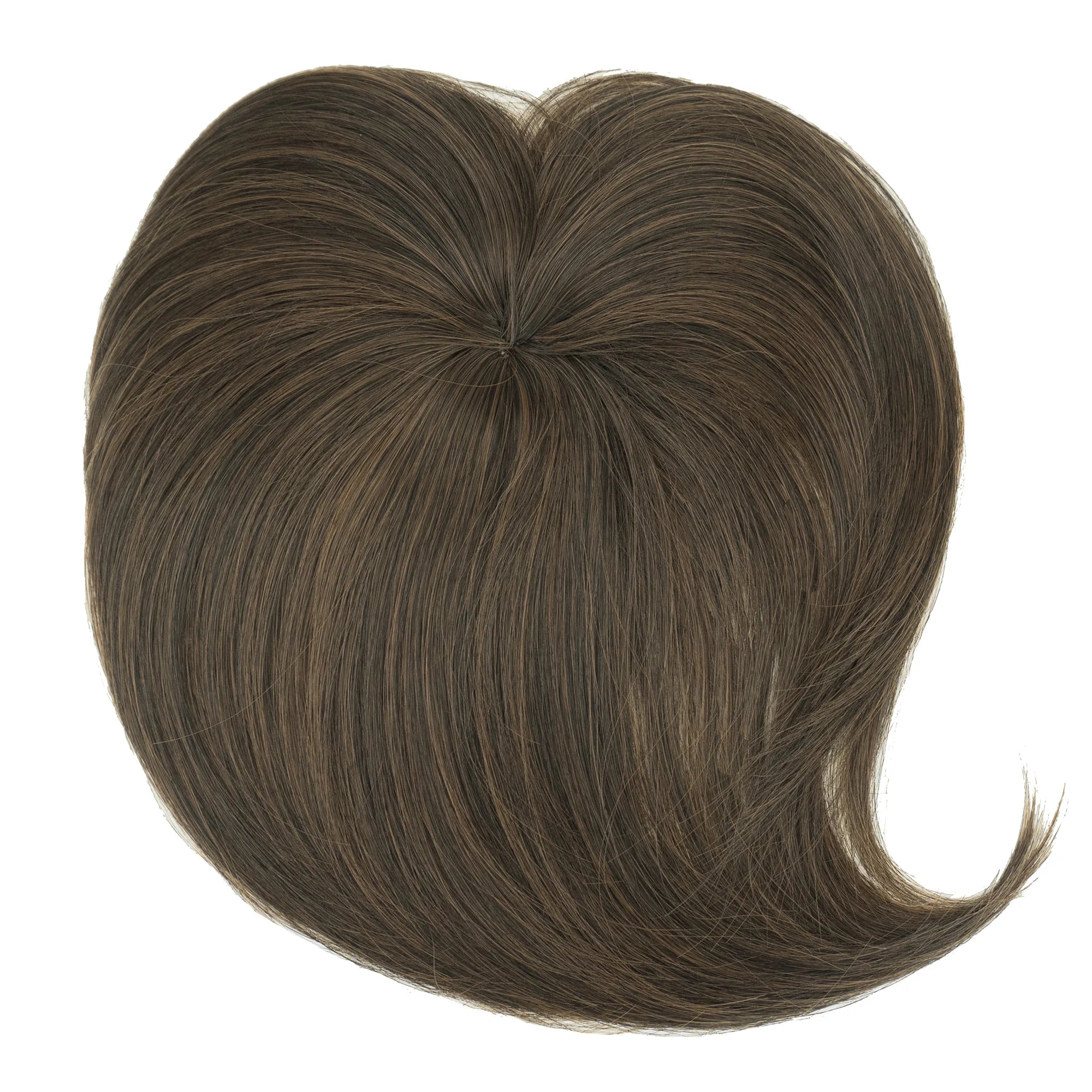Clip-In Synthetic Hair Topper with Bangs for Natural Volume - 12