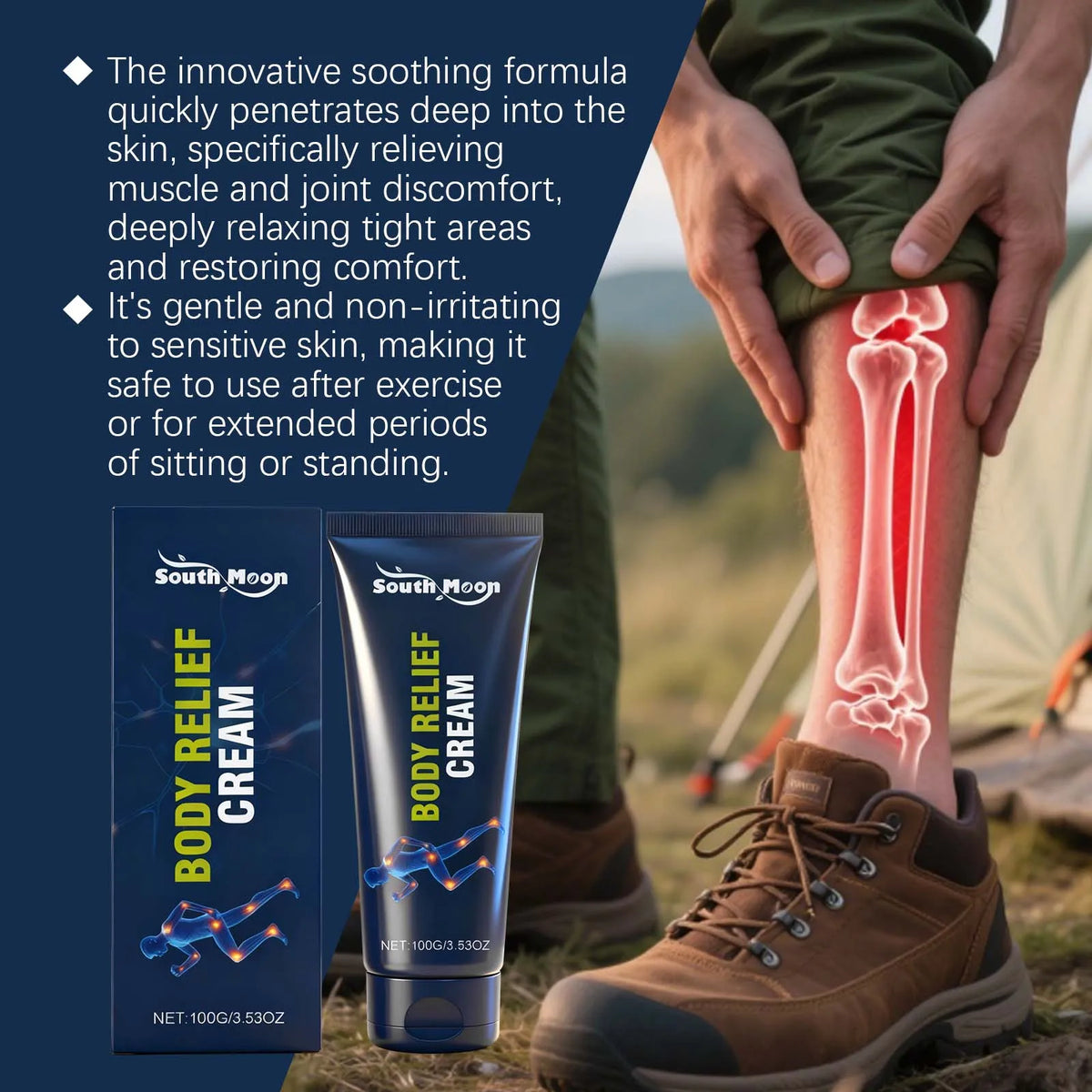 Soothing Joint and Muscle Relief Massage Cream for Body Discomfort
