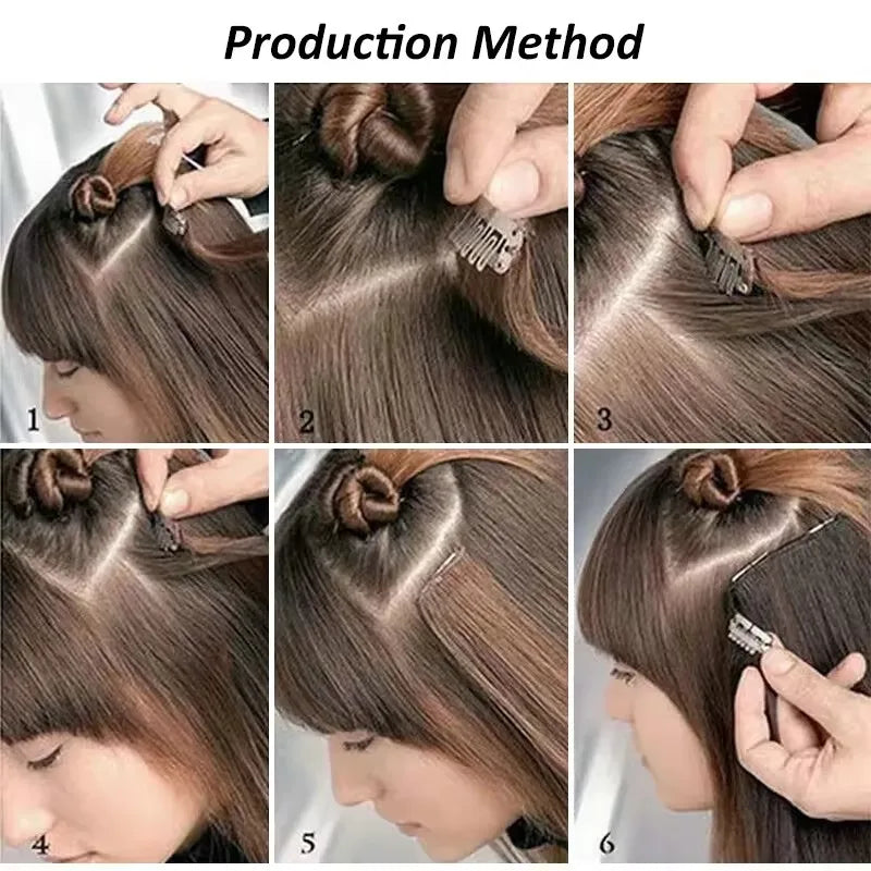 Kinky Curly Clip-In Hair Extensions for Long Voluminous Hair