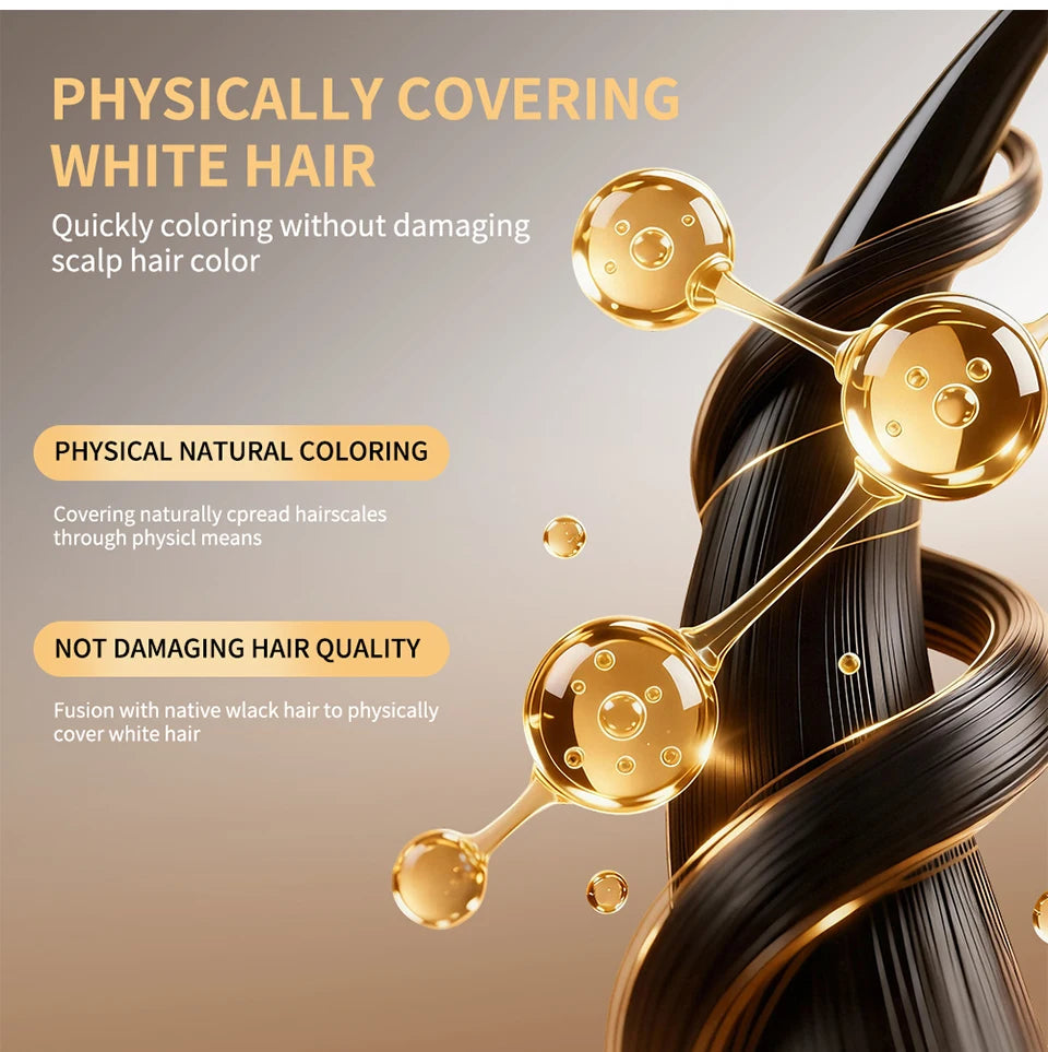Instant Gray Hair Root Touch-Up Stick for Natural Color Coverage