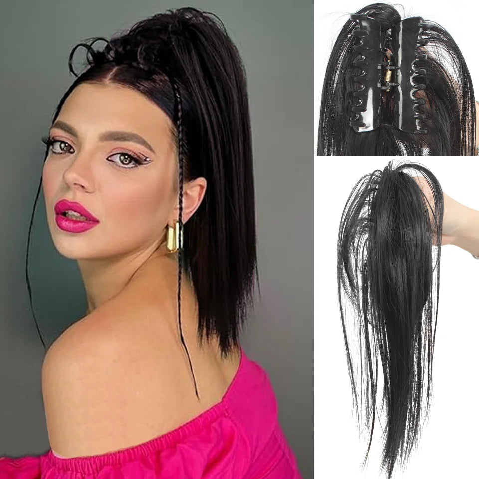 10-Inch Straight Claw Clip Ponytail Hair Extension