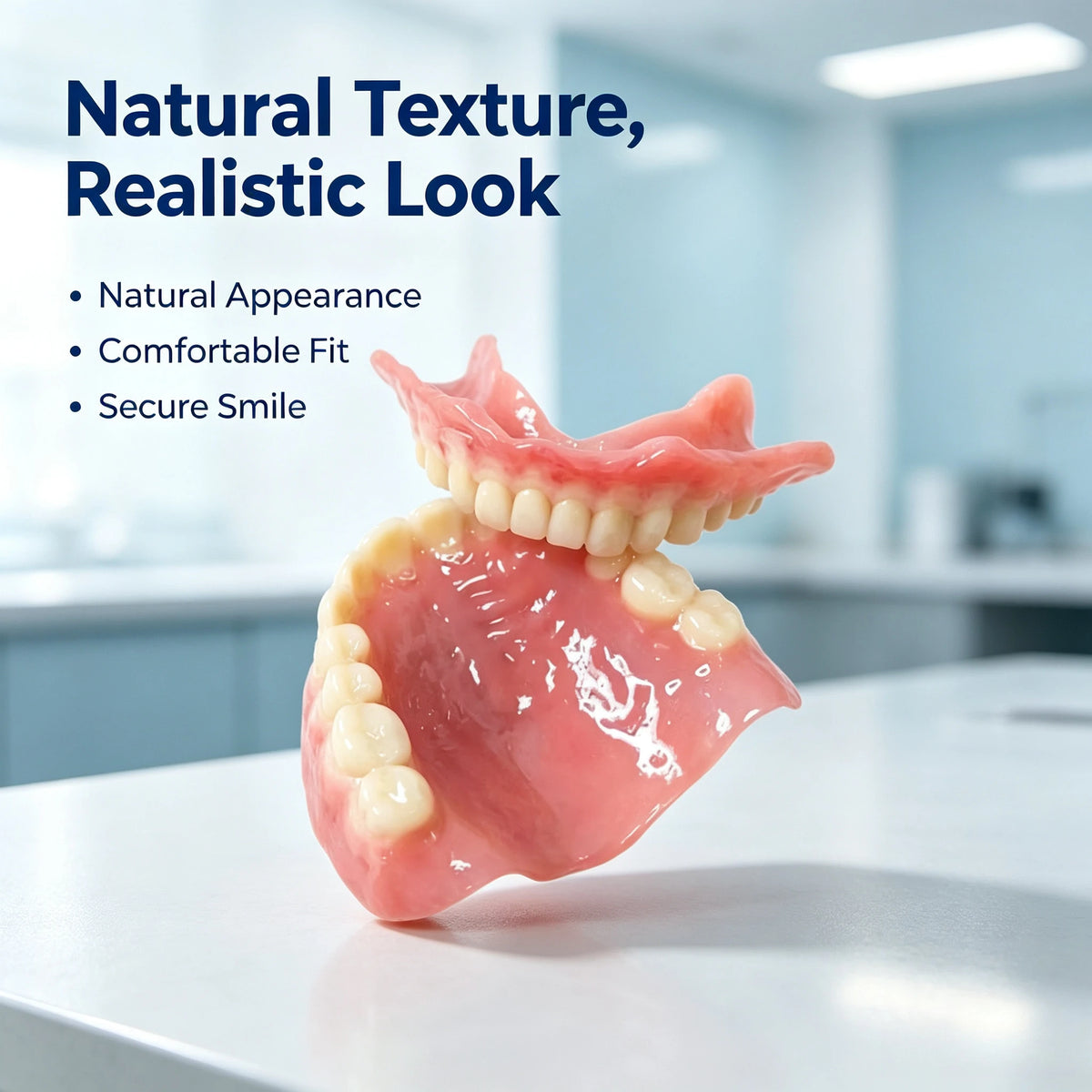 Realistic Temporary Denture Set for a Natural and Confident Smile