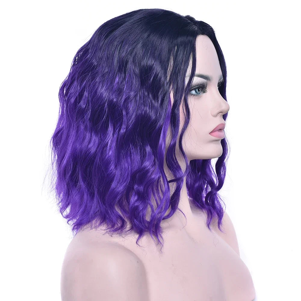 Short Kinky Curly Synthetic Hair Wig for Daily Wear and Cosplay Parties - 6
