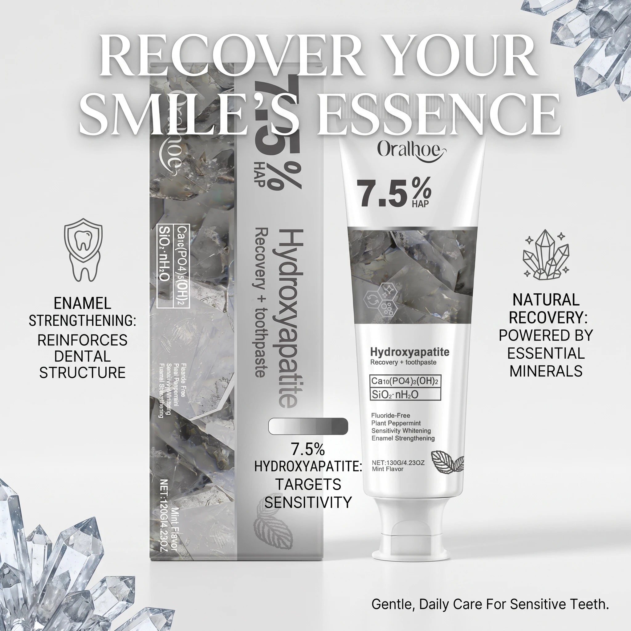 Hydroxyapatite Enamel Repair Whitening Toothpaste for Sensitive Teeth - 1