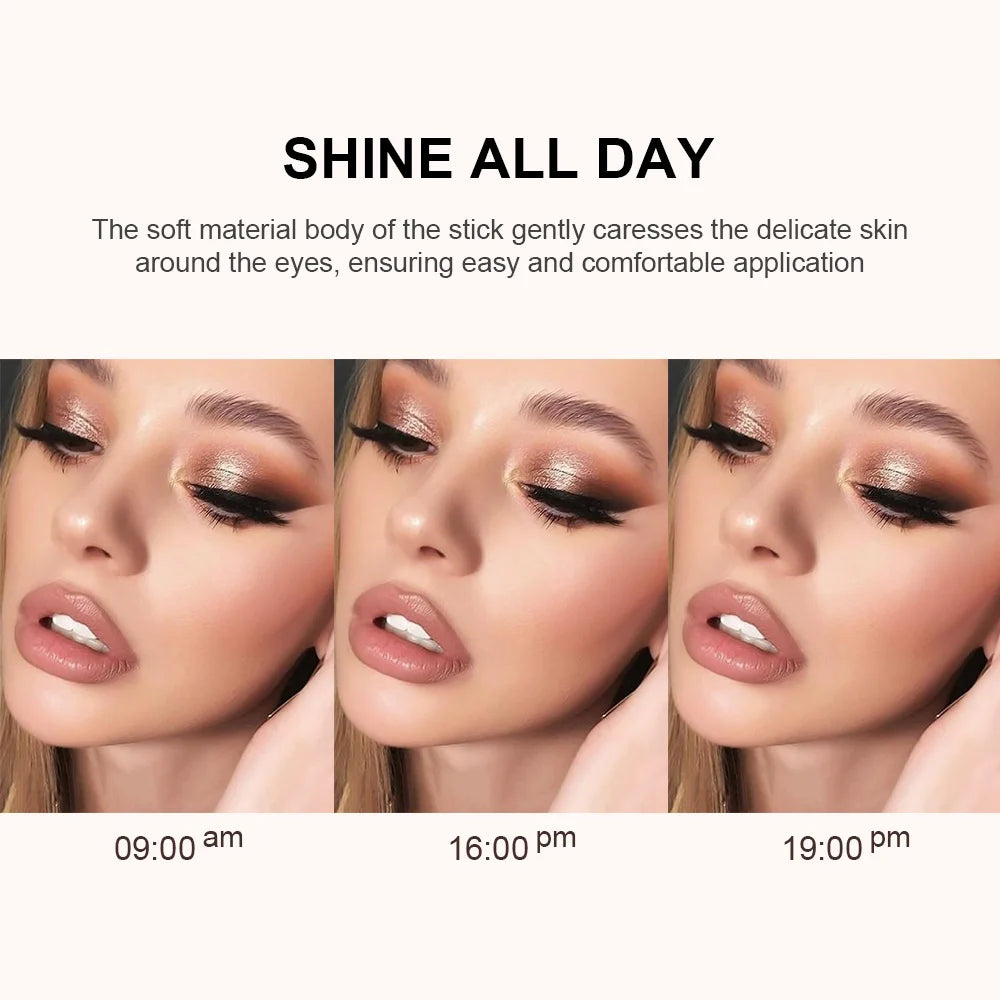 Waterproof Shimmer Eyeshadow Stick for Radiant Eye Brightening