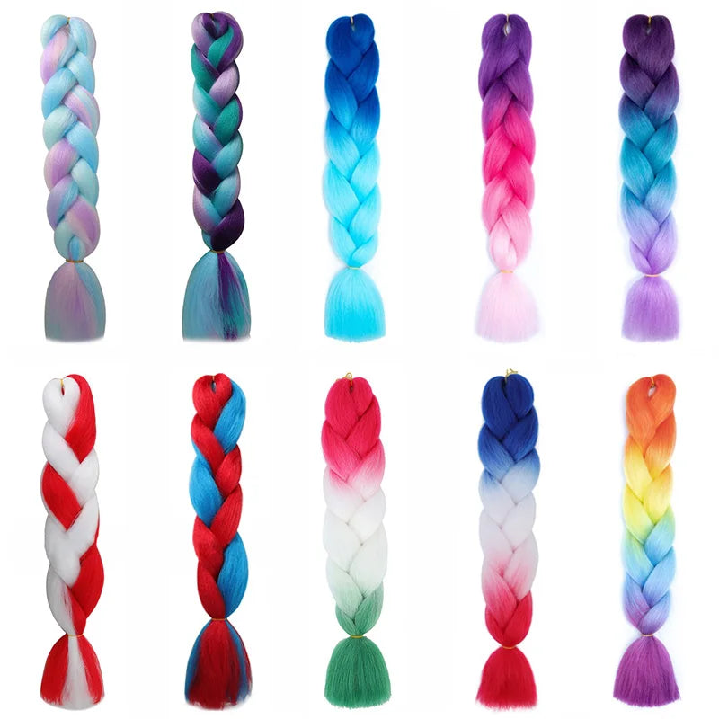 24-Inch Ombre Jumbo Braiding Hair Extensions - 3