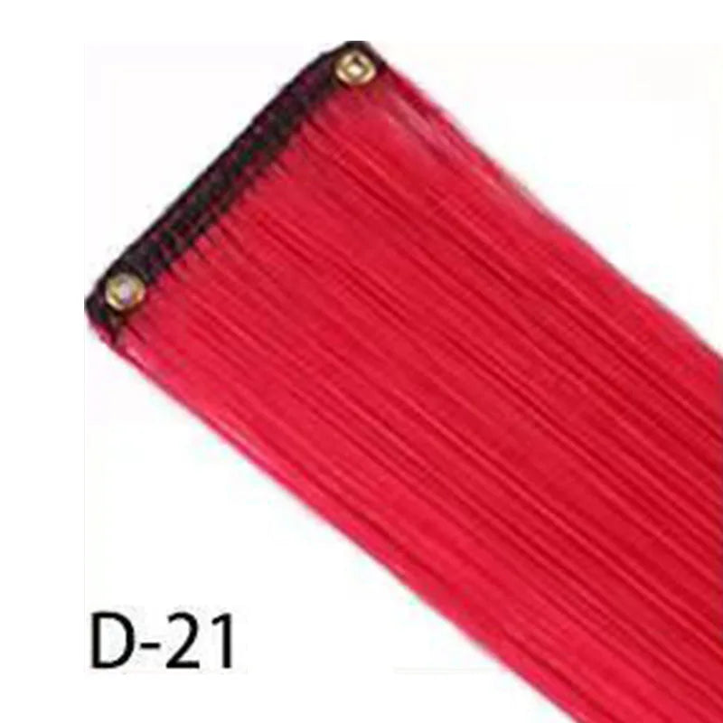 10pc Clip-In Colored Synthetic Hair Extensions for Instant Highlights - 38
