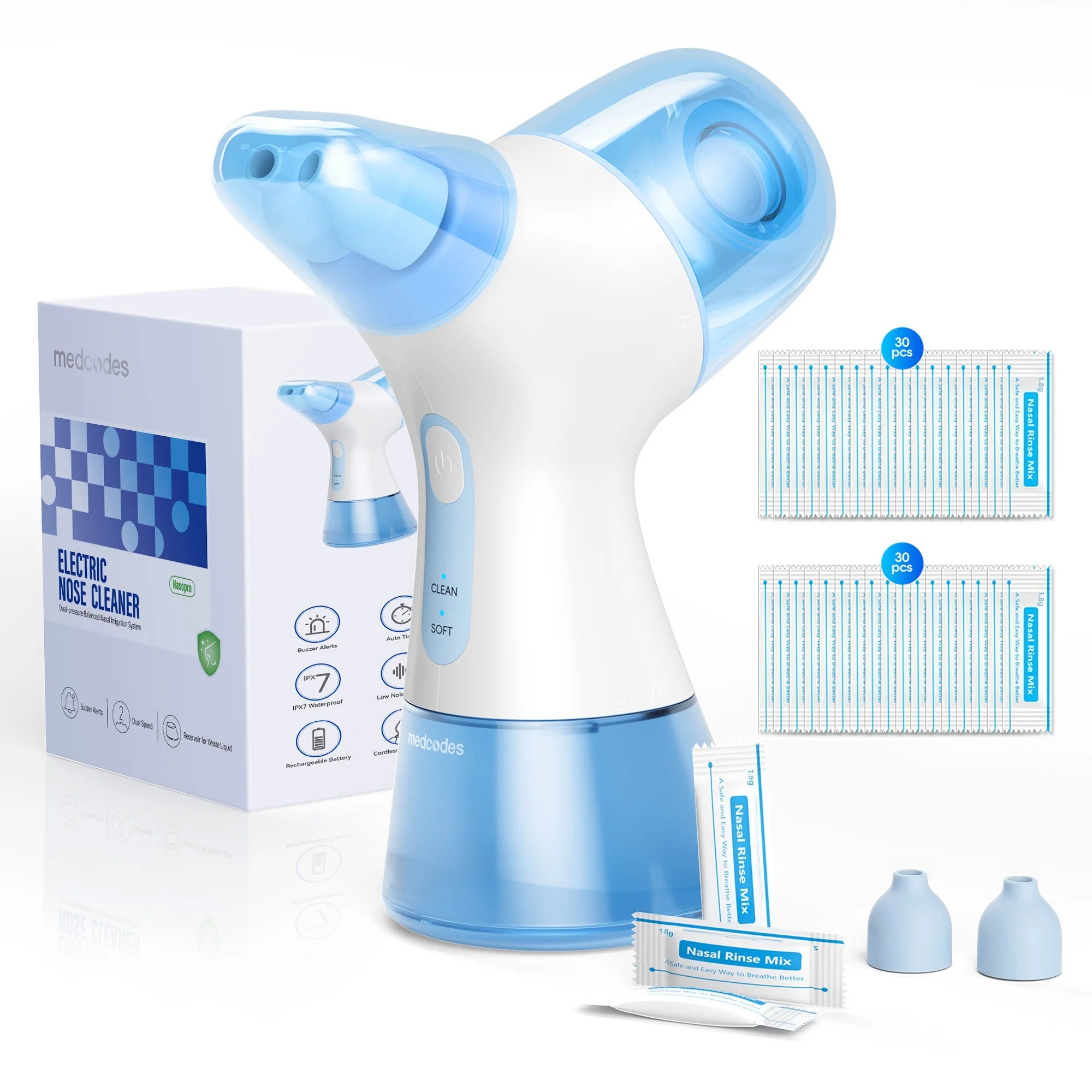 Electric Nasal Irrigation System for Sinus Congestion and Allergy Relief - 24