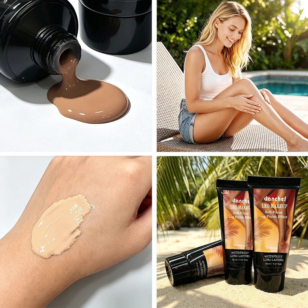 Waterproof Body Foundation for Concealing Scars and Tattoos on Legs