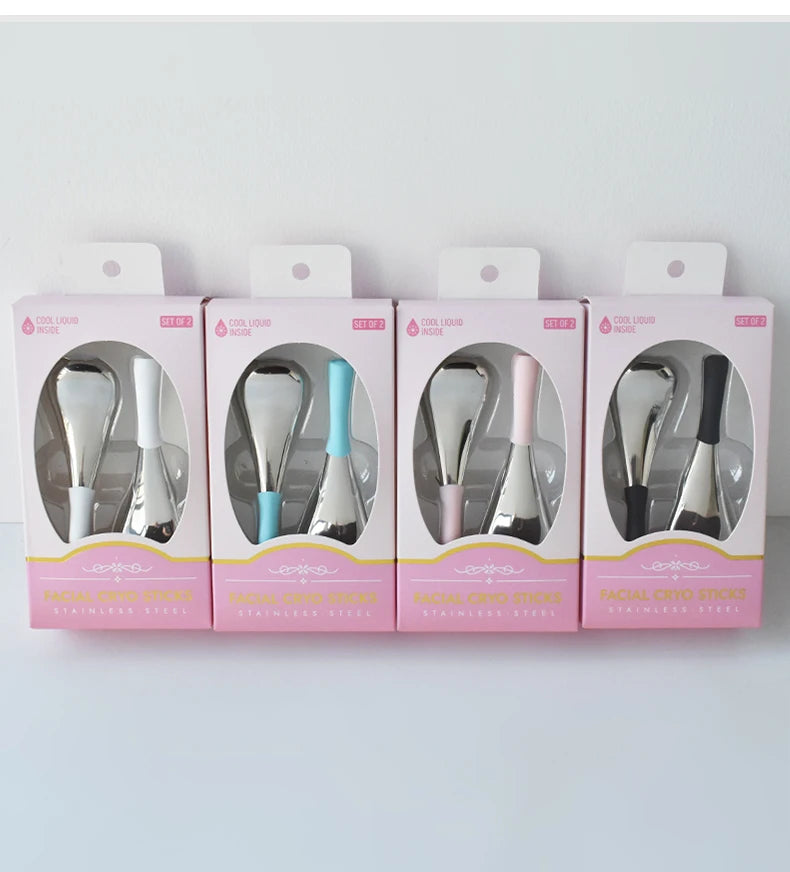 Stainless Steel Cooling Cryo Sticks for Facial Puffiness and Rejuvenation - 16