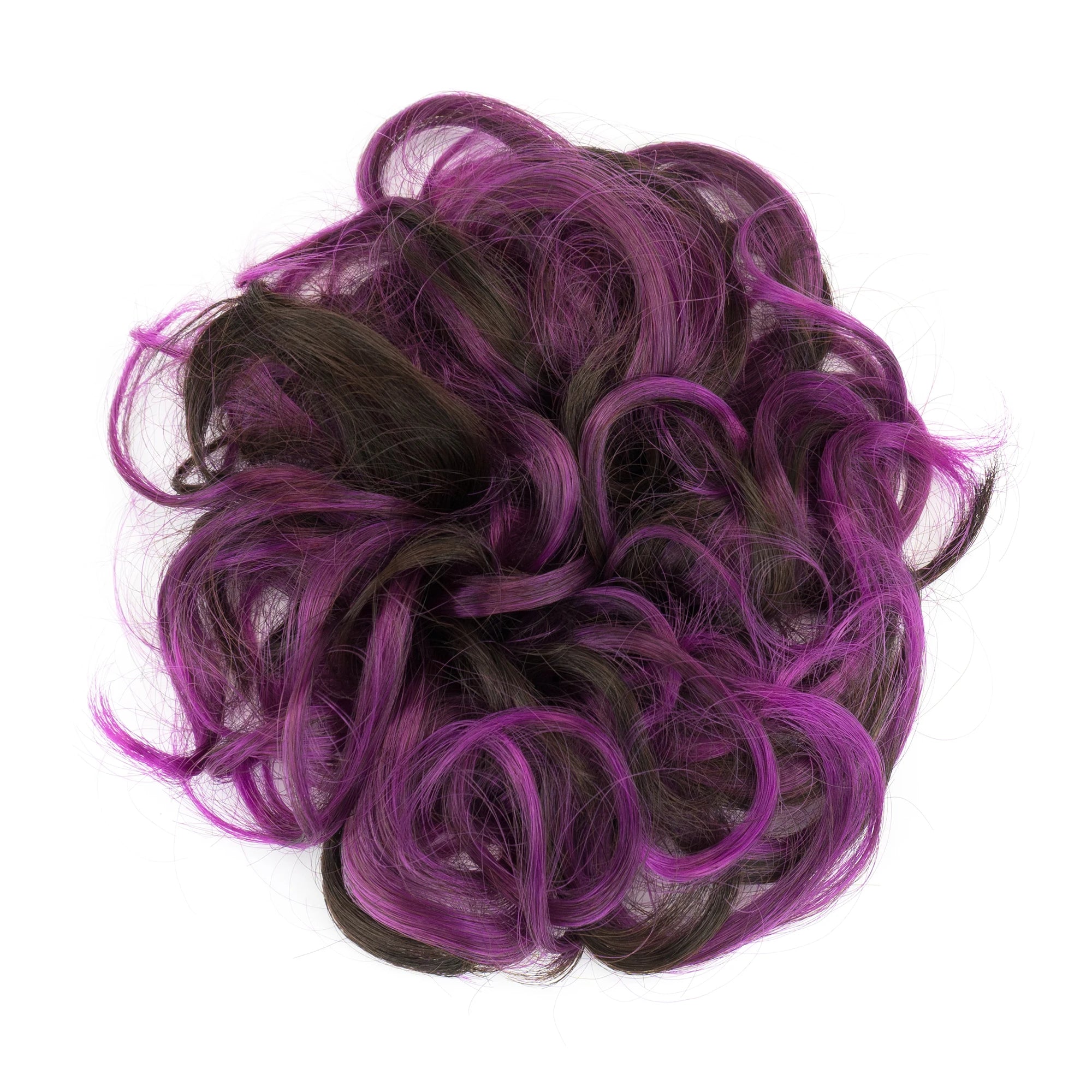 Messy Curly Hair Bun Scrunchie for Instant Volume and Elegant Updos - 11