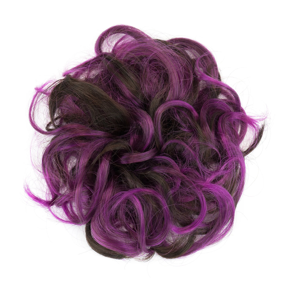 Messy Curly Hair Bun Scrunchie for Instant Volume and Elegant Updos