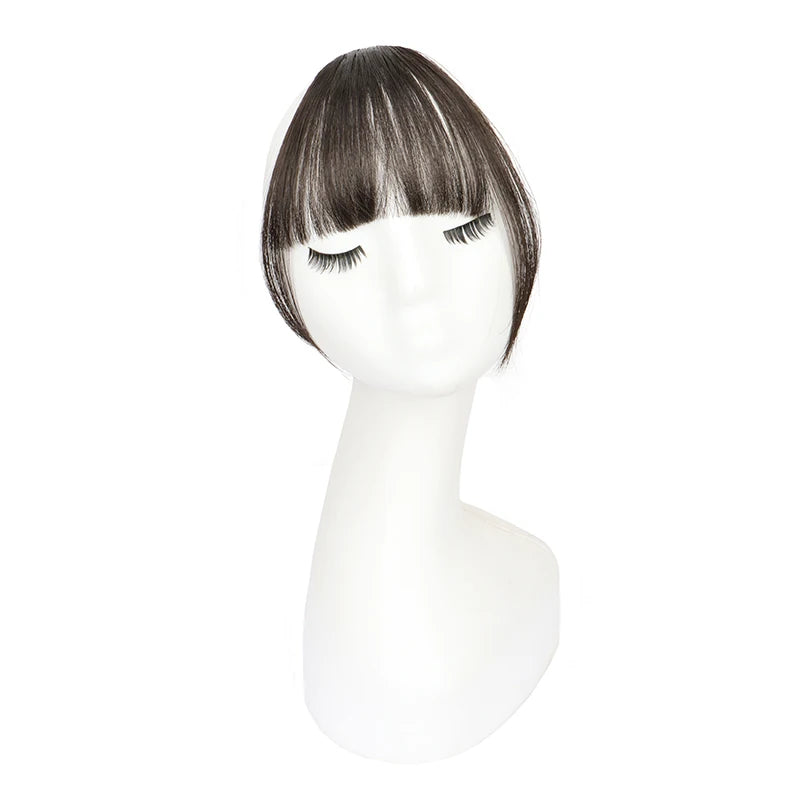 Clip-In Invisible Synthetic Hair Bangs for Instant Fringe Styling