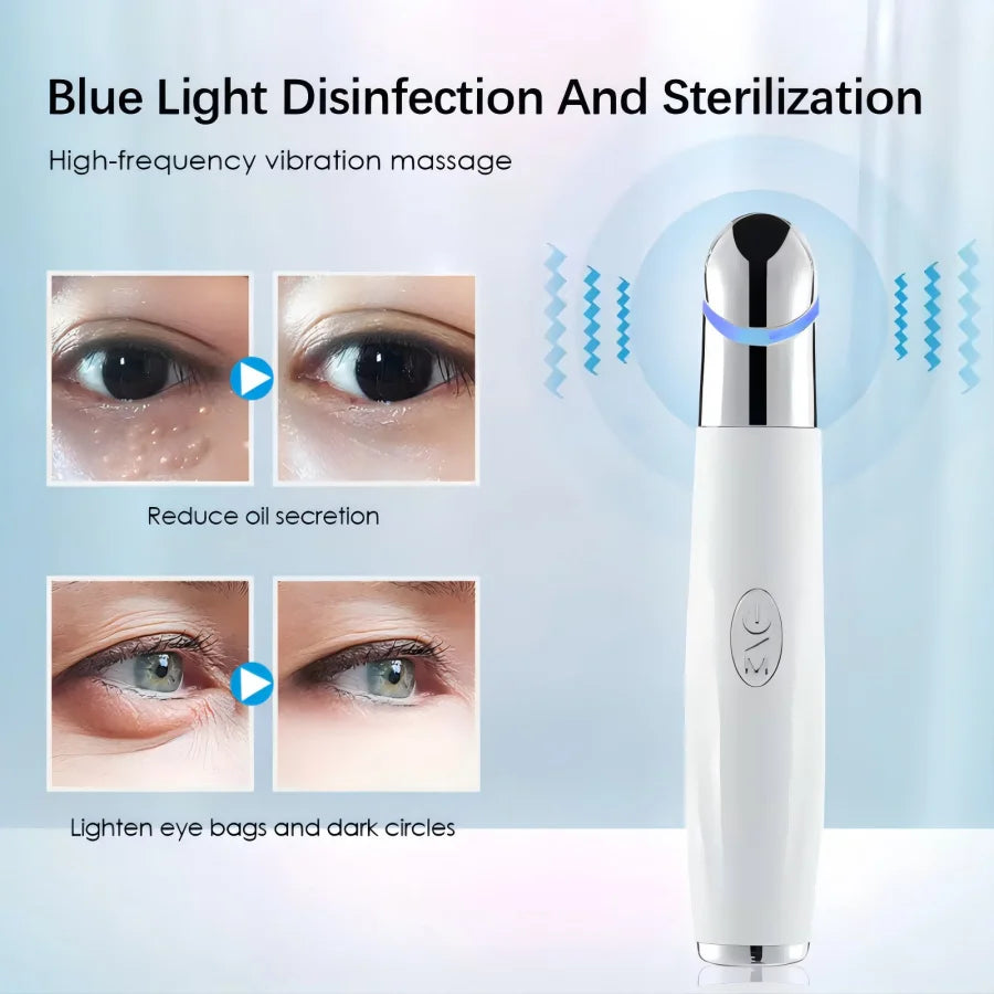 3-in-1 LED Photon Eye Massager for Dark Circles and Facial Rejuvenation - 5