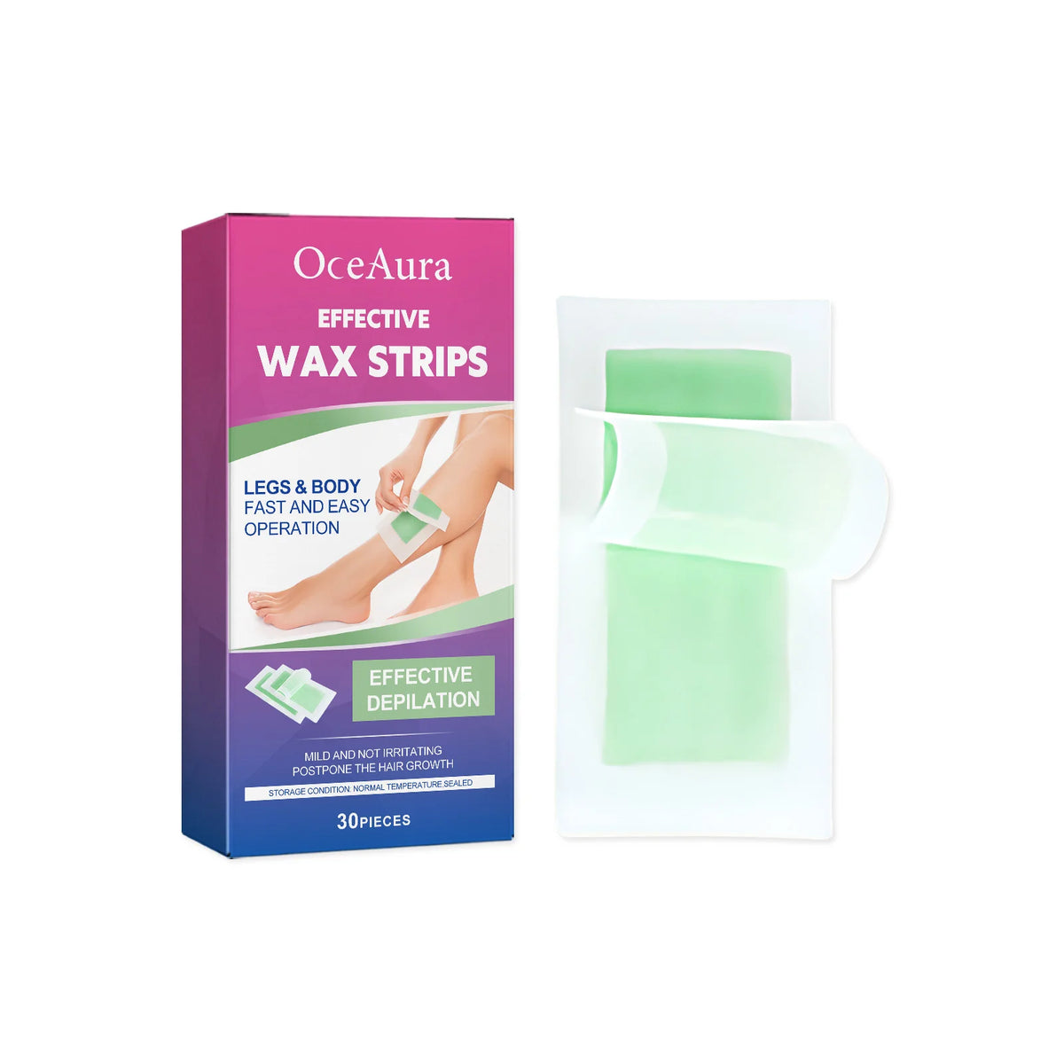 Pain-Free Full Body Hair Removal Wax Strips for Smooth Skin