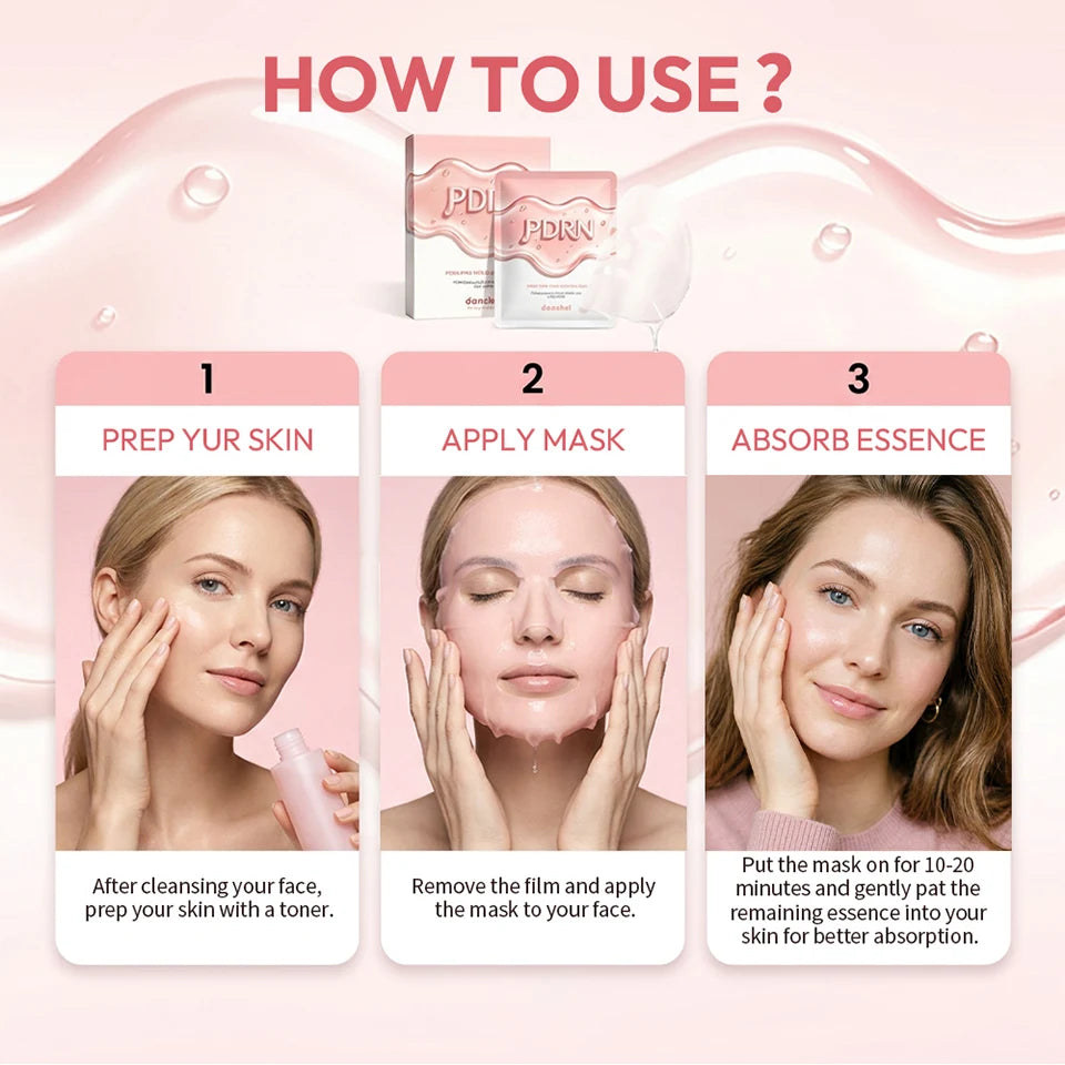 Salmon DNA PDRN Pink Vitamin Hydrating Facial Sheet Mask