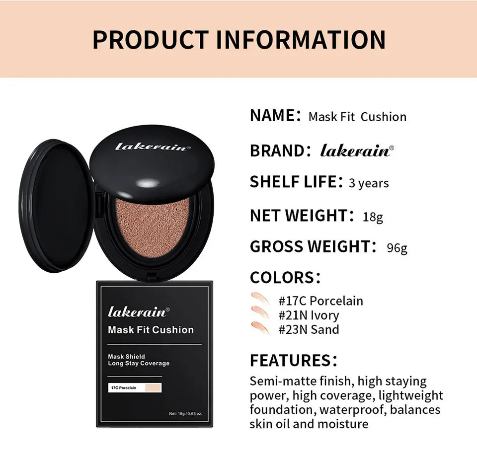 Long-Lasting Semi-Matte CC Cushion Foundation for Flawless Coverage