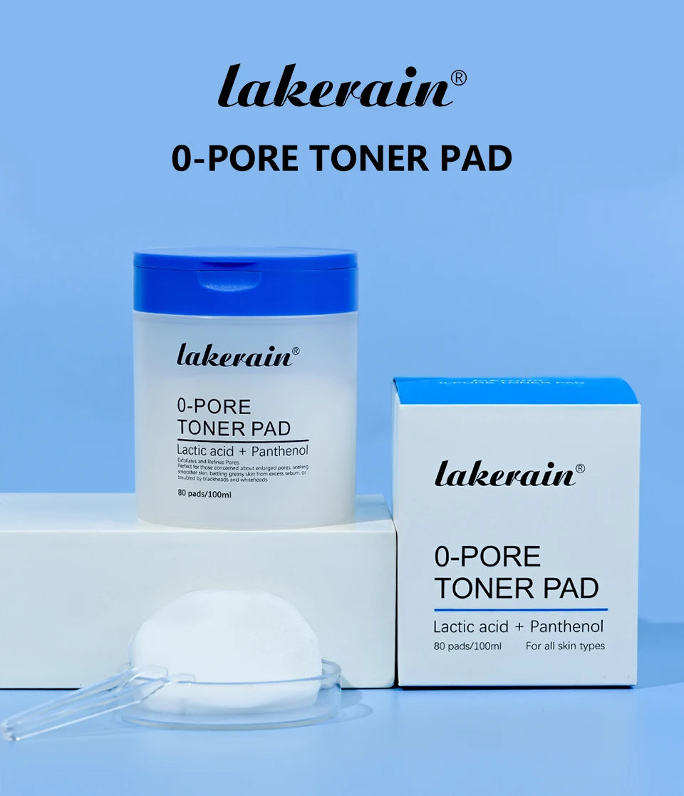Pore Refining Toner Pad and Peptide Facial Serum Set for Glowing Skin