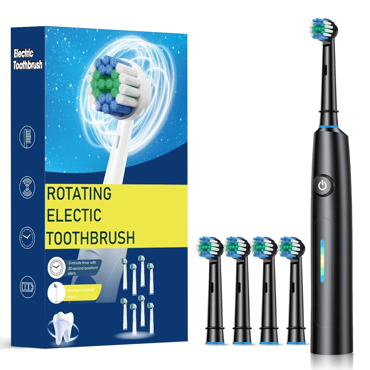 3D Rotating Electric Toothbrush for Adults with 5 Deep Cleaning Modes - 16
