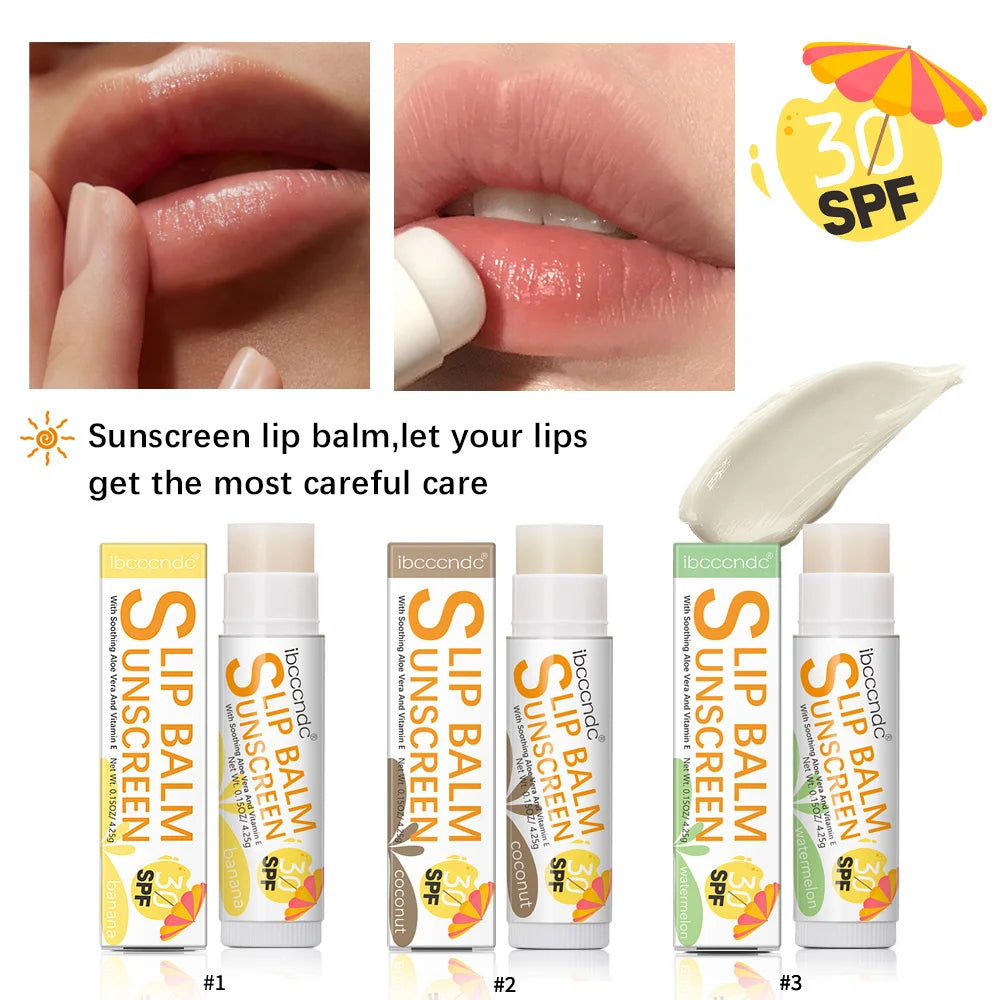 Sunscreen Lip Balm with SPF 30 for Daily UV Protection and Hydration