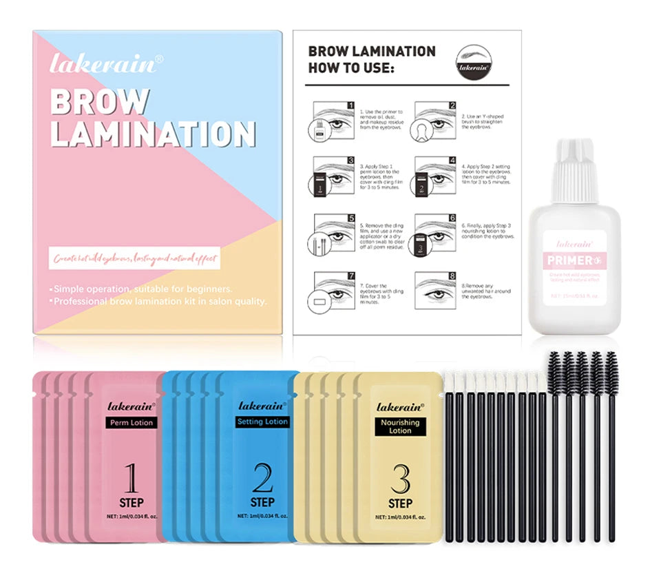 Professional Brow Lamination Kit for Fuller and Thicker Eyebrows