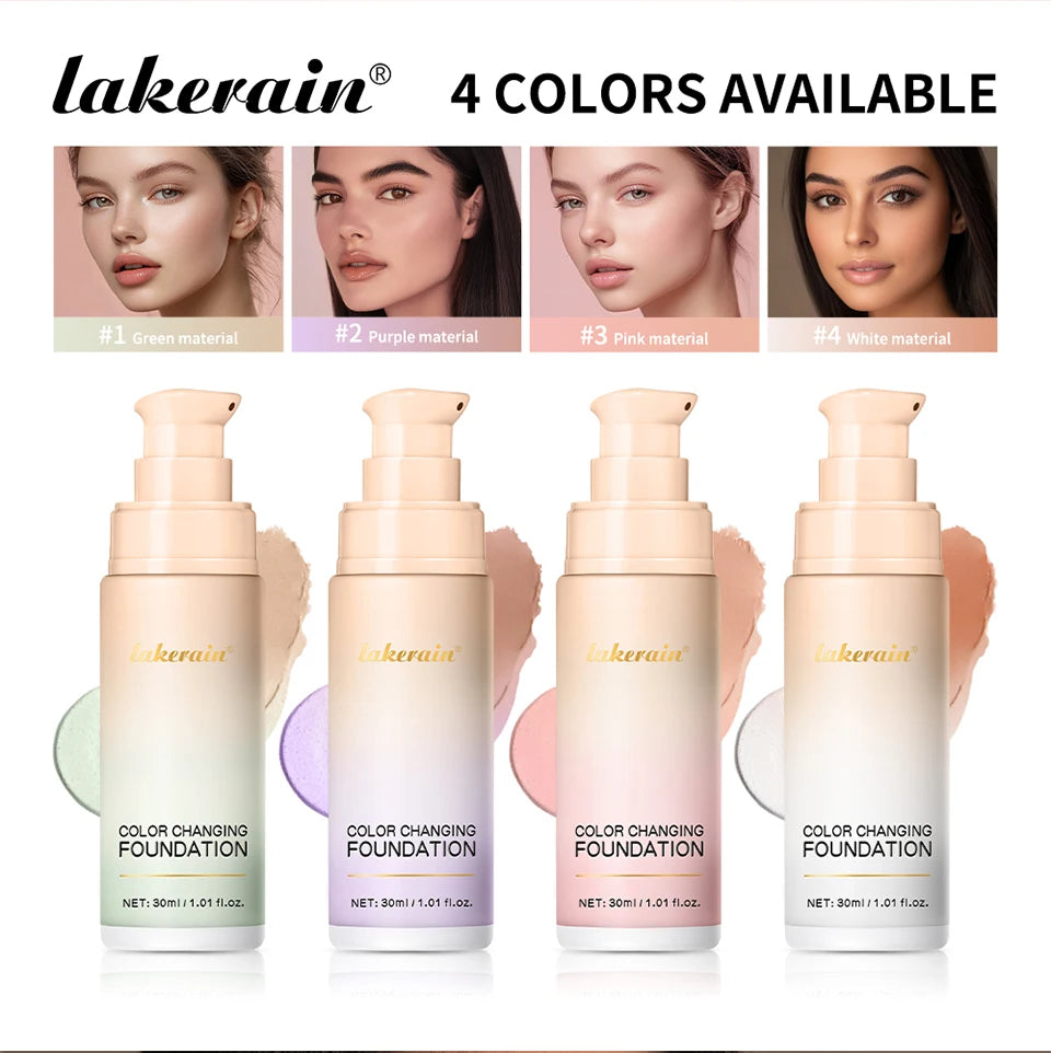 Color Changing Liquid Foundation for Natural Even Skin Tone - 8