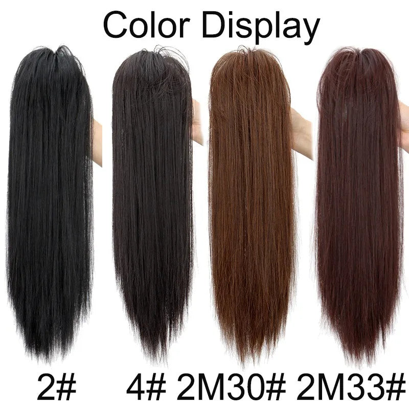 Straight Claw Clip Ponytail Hair Extension for Instant Volume - 2