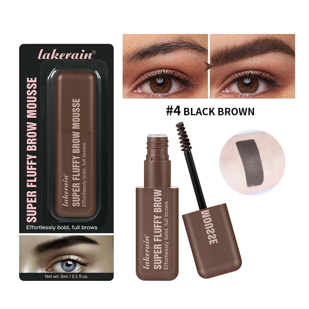 Waterproof Fluffy Brow Mousse for Natural and Volumized Eyebrows