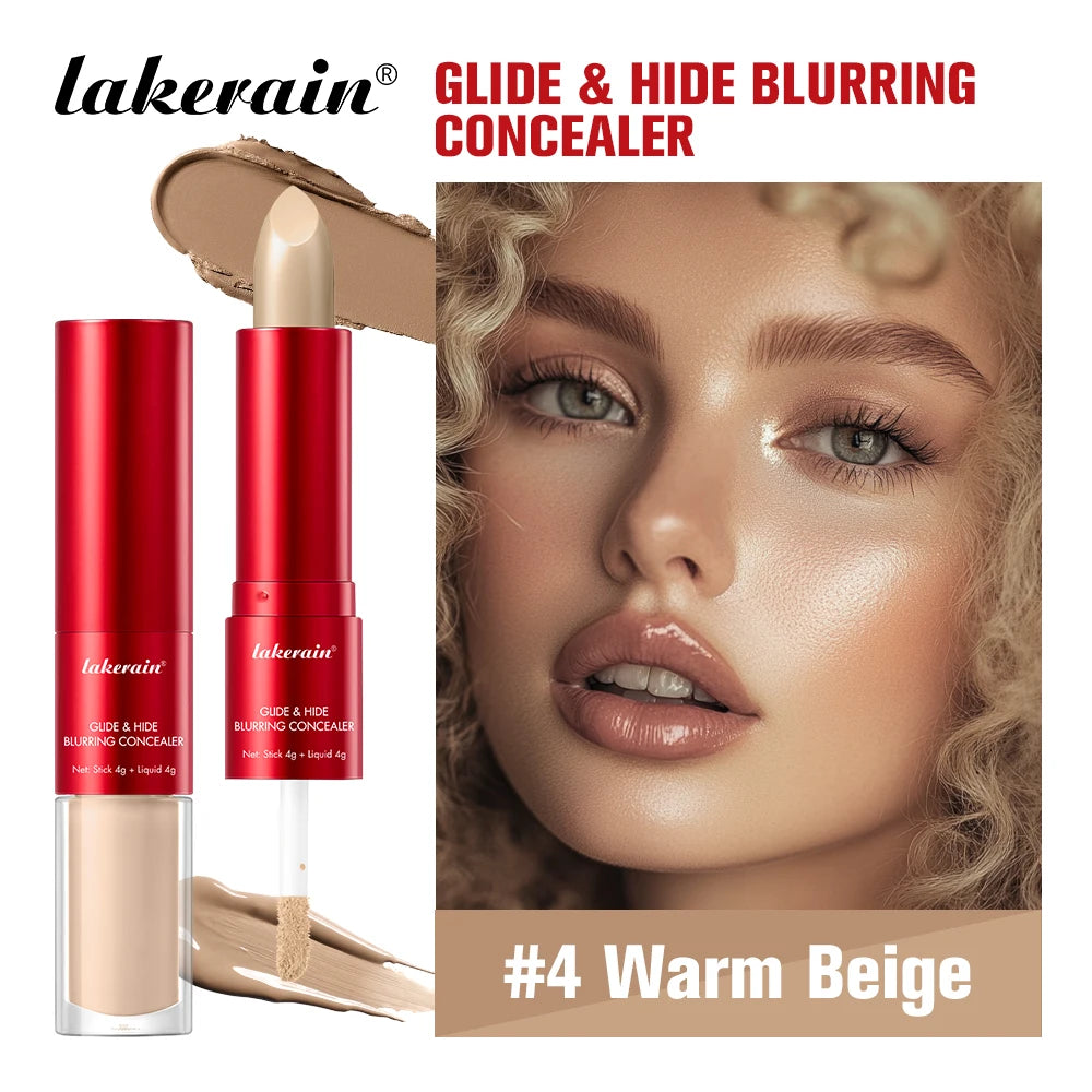 2-in-1 Blurring Concealer and Liquid Foundation for Flawless Full Coverage