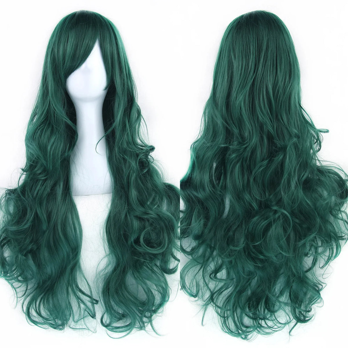 Long Curly Heat-Resistant Synthetic Cosplay Wig for Costume Parties